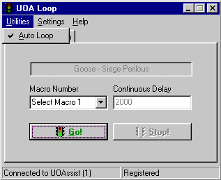 Utilities Menu